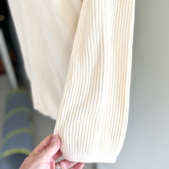 Talbots Bateau Neck Sweater Ivory Angora Rabbit Blend NWT - Picture 3 of 6